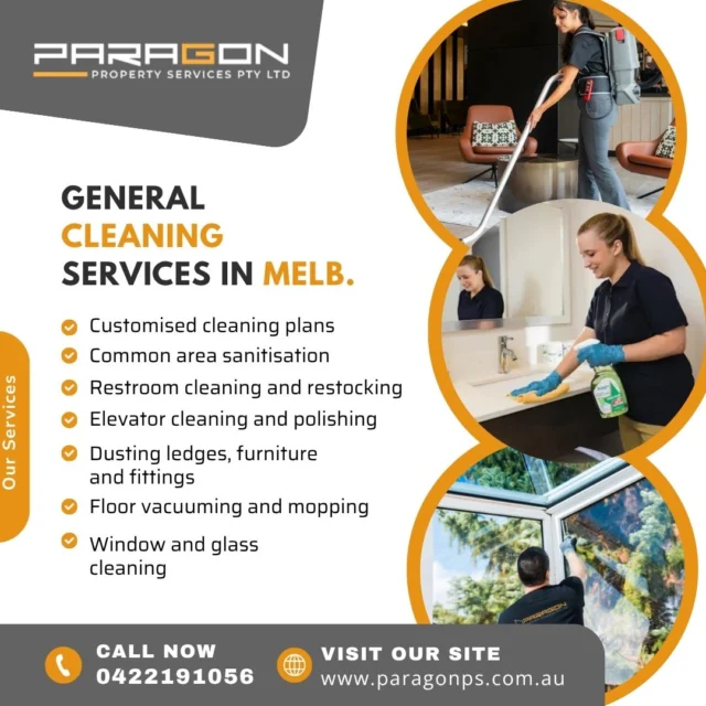 🏙️ Looking for reliable Cleaning Services in Melbourne?
We’ve got you covered.

At Paragon Property Services, we make clean spaces simple. Whether it’s a commercial property, apartment complex, or office building - we deliver high-quality cleaning with attention to every detail. ✨

From floors to fixtures, we keep your environment fresh, hygienic, and professional - just the way it should be. 💼🧹

✅ Customised service
✅ Trusted by property managers across Melbourne
✅ Cleaners who care

📲 Learn more: https://paragonps.com.au/cleaning-service-in-melbourne/

#cleaningservice #cleaningservice #cleaningservices #cleaningservicemelbourne #cleaningserviceaustralia #CleaningServiceAustralia #deepcleaning #deepcleaningservice #deepcleaningservices  #windowcleaning #windowcleaningservices