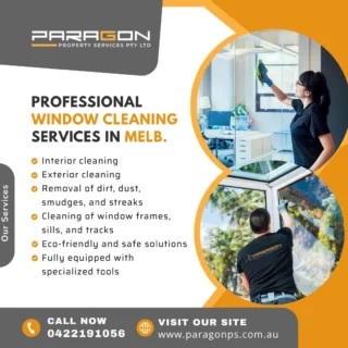 ✨ Professional Window Cleaning for Residential & Commercial Spaces ✨
Make a lasting impression with spotless windows — inside and out. At Paragon Property Services, we specialize in residential buildings and commercial properties across Melbourne. 🧼🏢

Whether it’s a retail shopfront, apartment block, or office space, we deliver a streak-free, professional finish every time.

📍 Servicing all Melbourne suburbs
📞 Call us: 0422 191 056
🌐 Book online: https://paragonps.com.au/window-cleaning-melbourne/

#WindowCleaningMelbourne #ParagonPropertyServices #CommercialWindowCleaning #ResidentialWindowCleaning #MelbourneBusinesses #PropertyMaintenanceMelbourne #MelbourneCleaningServices #BuildingMaintenance #professionalcleaners  #deepcleaningexperts #melbournecleaning